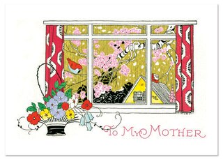 Birds at the Window Mother's Day Greeting Card