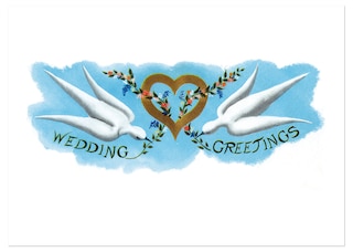 Couverture_Doves and Heart Wedding Greeting Card