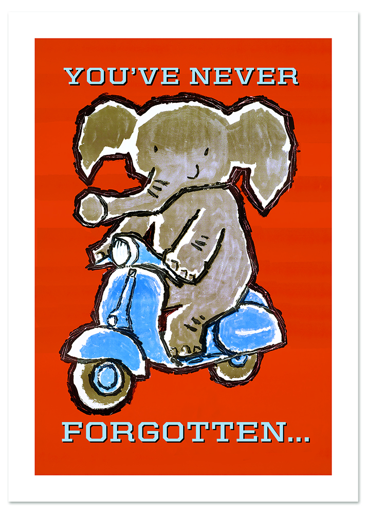 Front cover_Elephants Never Forget Father's Day Greeting Card