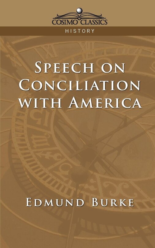 Front cover_Speech on Conciliation with America