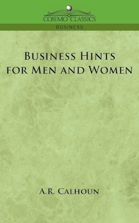 Front cover_Business Hints For Men And Women