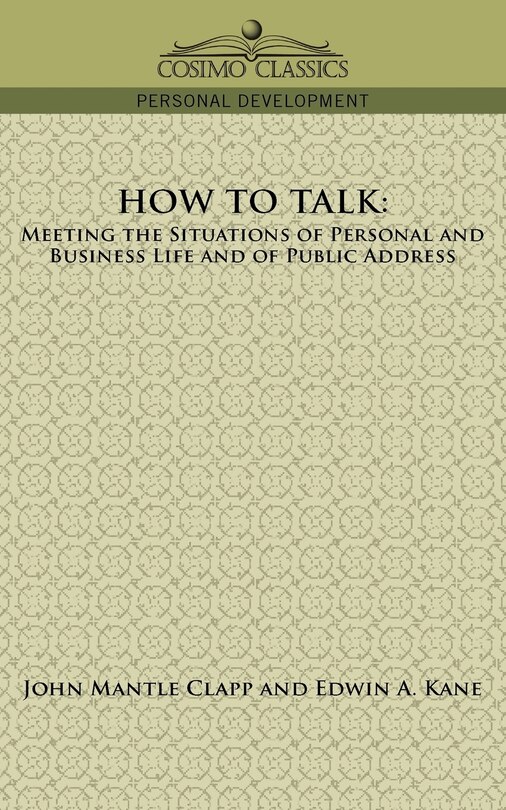 Front cover_How to Talk