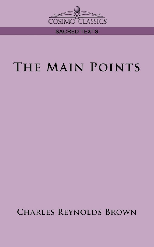 Front cover_The Main Points