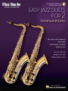 Front cover_Easy Jazz Duets For 2 And Rhythm Section: Music Minus One Tenor Sax (bk/online Audio)
