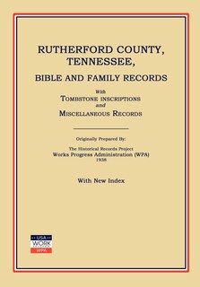Front cover_Rutherford County, Tennessee, Bible and Family Records; With Tombstone Inscriptions and Miscellaneous Records