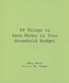Couverture_99 Things to Save Money in Your Household Budget