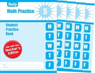 Front cover_Daily Math Practice, Grade 5 Student Edition Workbook (5-pack)
