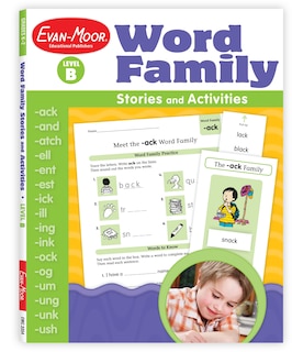 Front cover_Word Family Stories and Activities, Kindergarten - Grade 2 (Level B), Teacher Resource