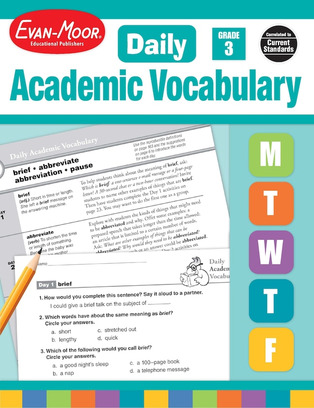 Couverture_Daily Academic Vocabulary, Grade 3 Teacher Edition