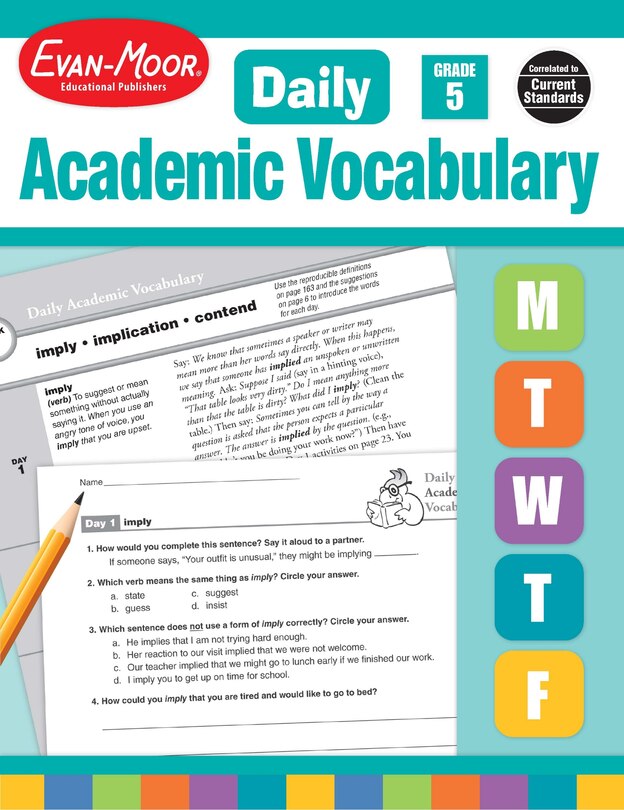 Front cover_Daily Academic Vocabulary, Grade 5 Teacher Edition