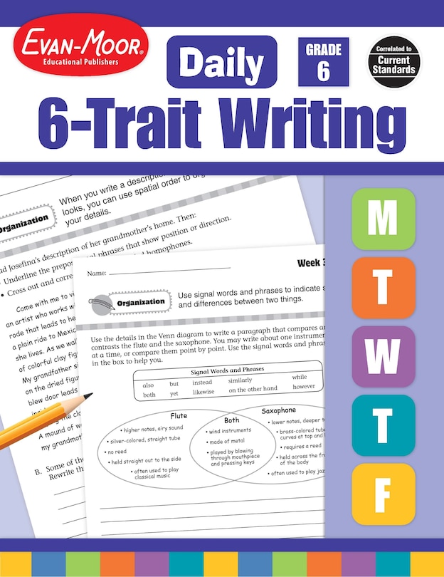 Front cover_Daily 6-Trait Writing, Grade 6 Teacher Edition