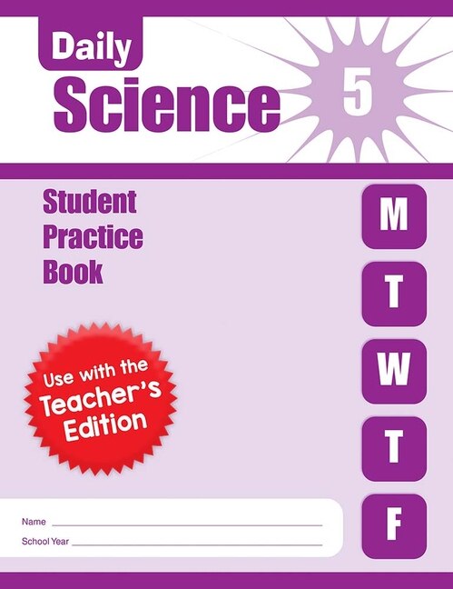 Couverture_Daily Science, Grade 5 Student Edition Workbook (5-pack)