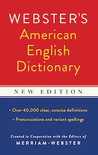 Couverture_Webster's American English Dictionary, New Edition