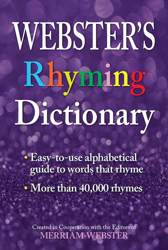 Front cover_Webster's Rhyming Dictionary