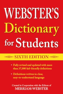 Front cover_Webster's Dictionary for Students, Sixth Edition