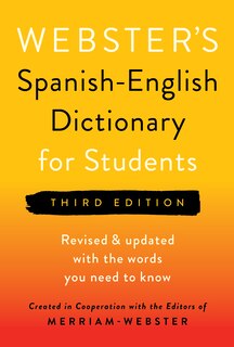 Front cover_Webster's Spanish-English Dictionary for Students, Third Edition
