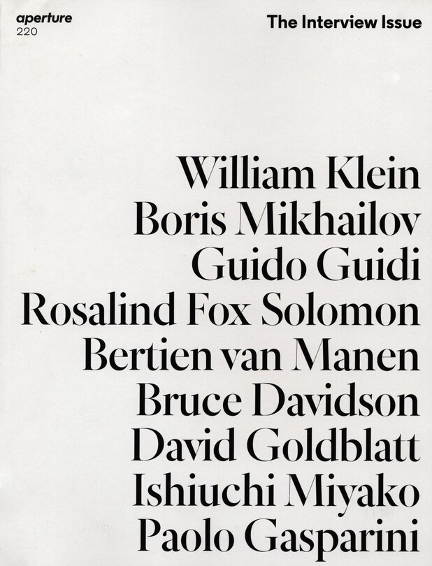 Couverture_The Interview Issue