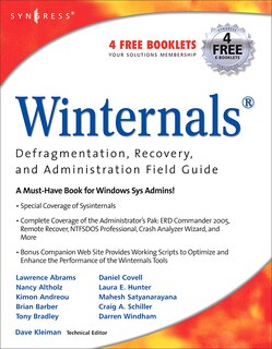 Front cover_Winternals Defragmentation, Recovery, And Administration Field Guide