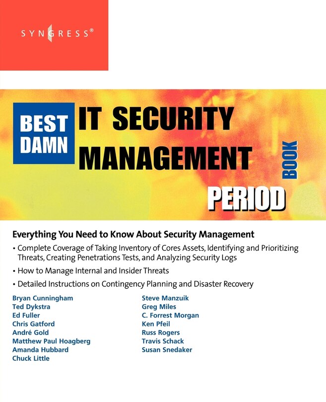 Front cover_The Best Damn IT Security Management Book Period