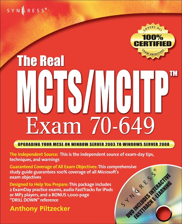 Couverture_The Real Mcts/mcitp Exam 70-649 Prep Kit