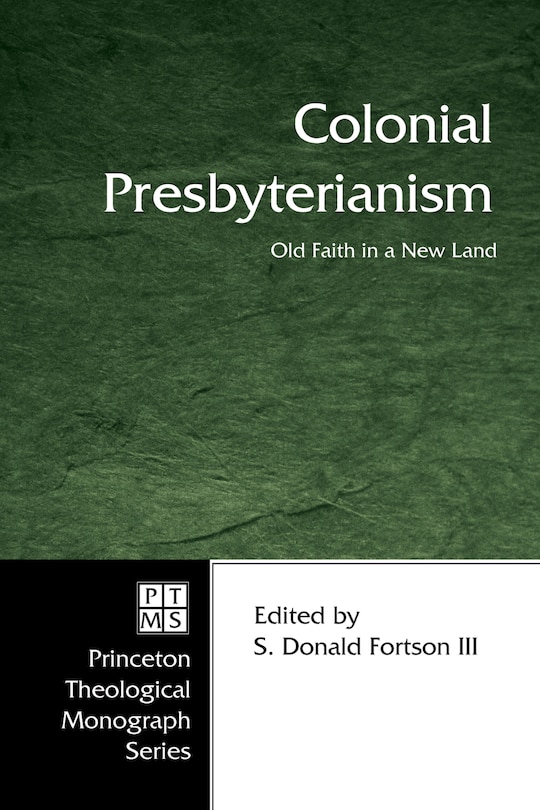 Couverture_Colonial Presbyterianism