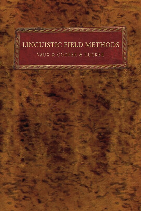 Front cover_Linguistic Field Methods