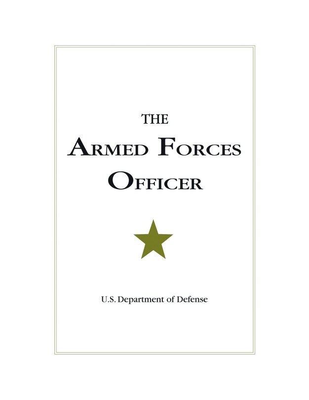 Front cover_The Armed Forces Officer