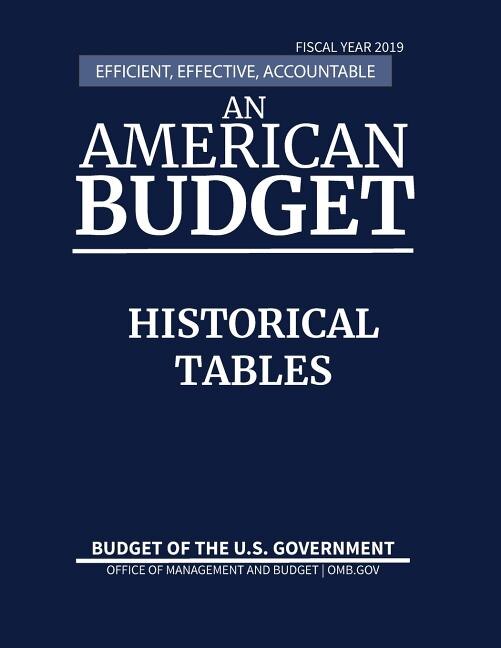 Couverture_Historical Tables, Budget of the United States, Fiscal Year 2019