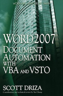 Word 2007 Document Automation With Vba And Vsto