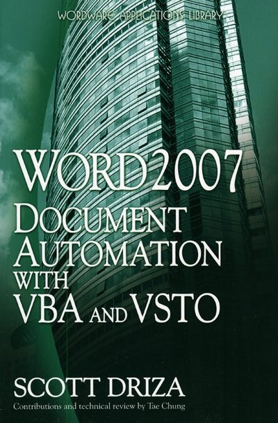 Word 2007 Document Automation With Vba And Vsto