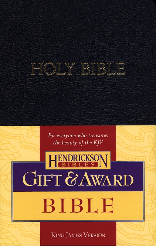 Couverture_KJV Gift & Award Bible (Imitation Leather, Black, Red Letter)