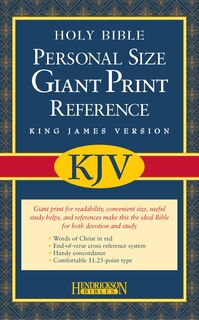 Front cover_KJV Personal Size Giant Print Reference Bible (Bonded Leather, Black, Red Letter)