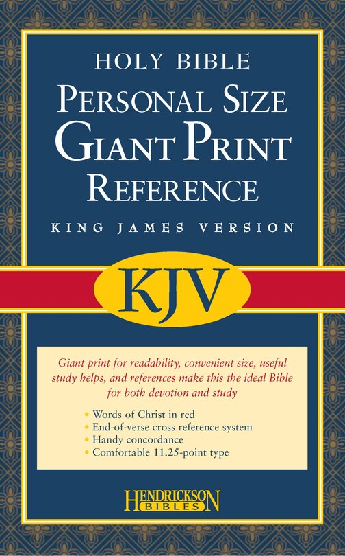 Front cover_KJV Personal Size Giant Print Reference Bible (Bonded Leather, Black, Red Letter)