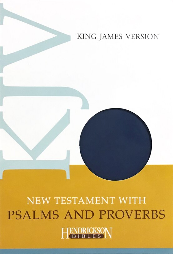 Front cover_KJV New Testament with Psalms and Proverbs (Flexisoft, Blue)
