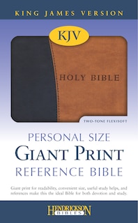 Couverture_KJV Personal Size Giant Print Reference Bible (Flexisoft, Black/Tan, Red Letter)