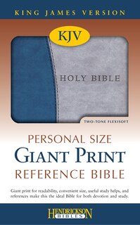 Couverture_KJV Personal Size Giant Print Reference Bible (Flexisoft, Blue/Grey, Red Letter)