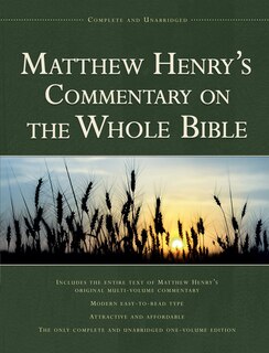 Front cover_Matthew Henry’s Commentary on the Whole Bible, 1-Volume Edition