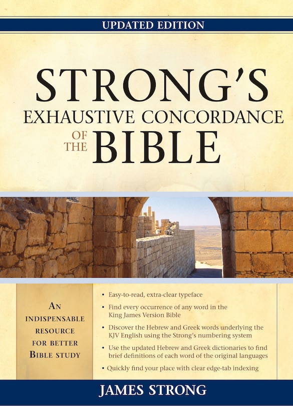 Front cover_Strong's Exhaustive Concordance of the Bible
