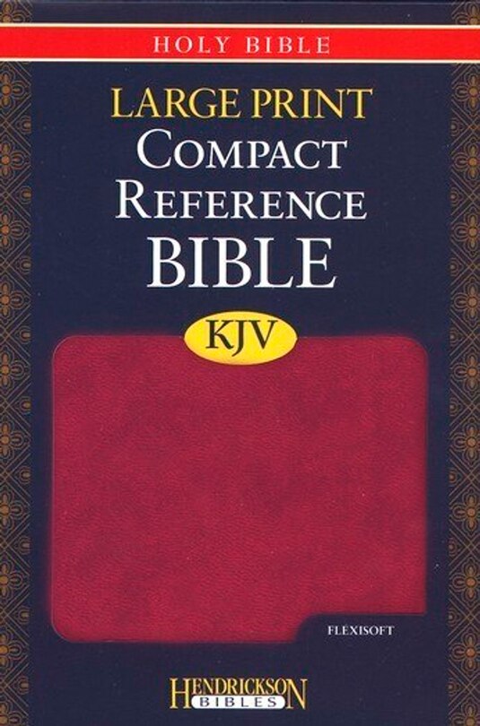 Front cover_KJV Large Print Compact Reference Bible (Flexisoft, Berry)