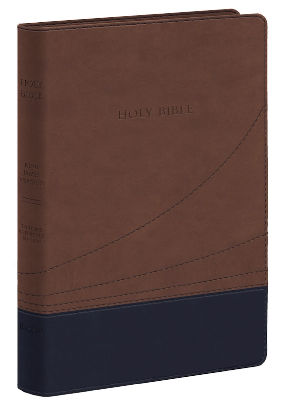 Front cover_KJV Large Print Thinline Reference Bible (Flexisoft, Cocoa/Black, Red Letter)