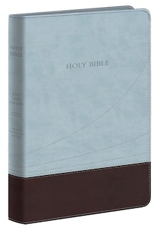 Couverture_KJV Large Print Thinline Reference Bible, Flexisoft (Imitation Leather, Chocolate/Blue, Red Letter)
