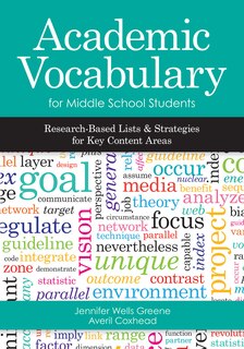 Front cover_Academic Vocabulary For Middle School Students