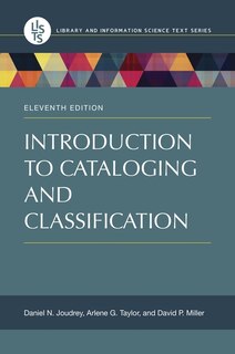 Couverture_Introduction to Cataloging and Classification