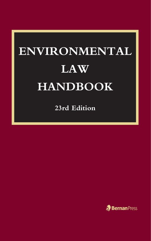 Front cover_Environmental Law Handbook