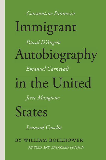 Front cover_Immigrant Autobiography in the United States
