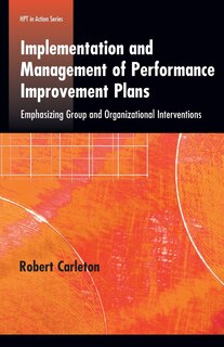 Front cover_Implementation and Management of Performance Improvement Plans