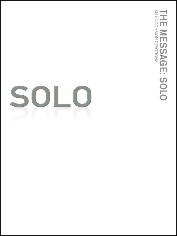 Front cover_The Message: Solo