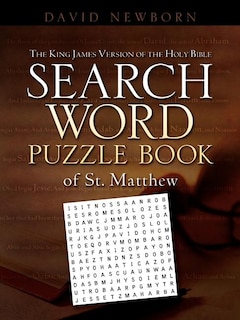 Front cover_The King James Version of the Holy Bible Search Word Puzzle Book Of ST. Matthew