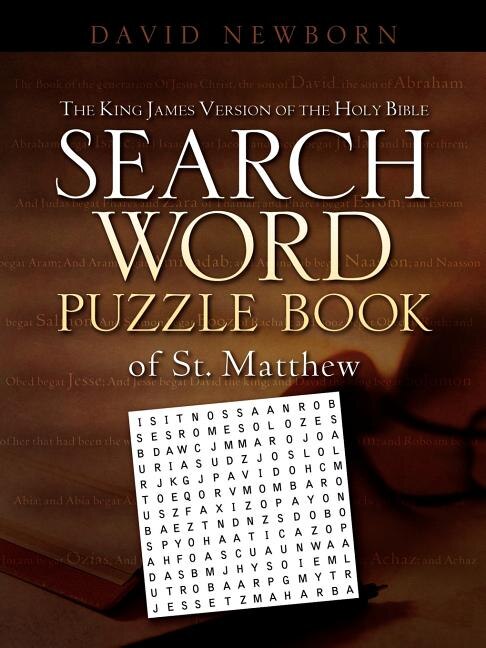 Front cover_The King James Version of the Holy Bible Search Word Puzzle Book Of ST. Matthew