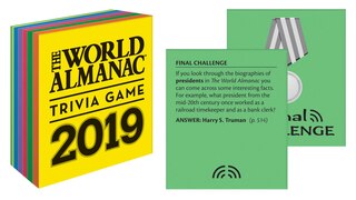 Front cover_The World Almanac 2019 Trivia Game